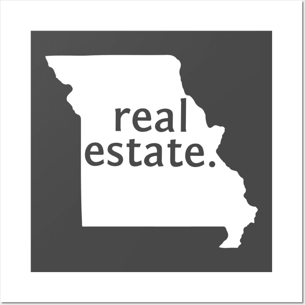 Missouri State Real Estate T-Shirt Wall Art by Proven By Ruben